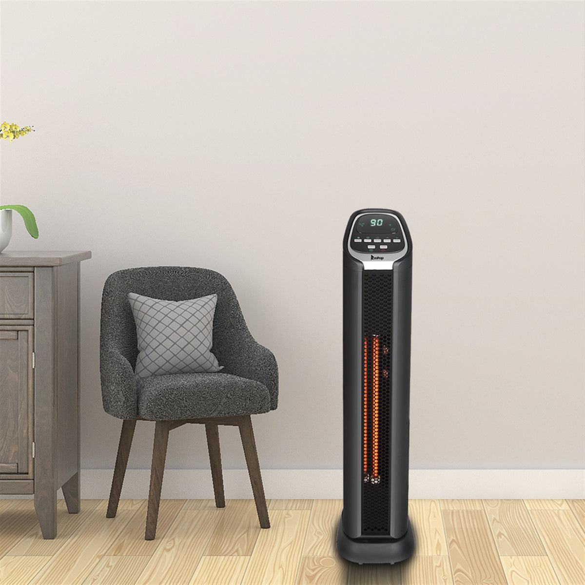 1500W Portable Infrared Tower Heater with Smart Control F2590