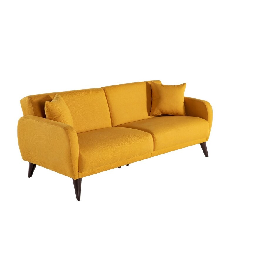 Yellow Sleeper Sofa with Storage K996