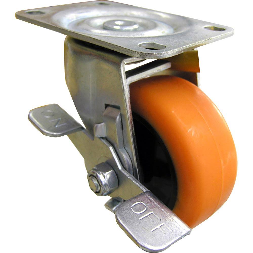 Orange TPU Swivel Caster with Brake N724085