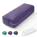Rectangular Yoga Bolster Pillow with Washable Suede Cover, 27"X10"X5.5" G92921