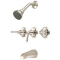 3-Handle Tub and Shower Faucet in Brushed Nickel G8664