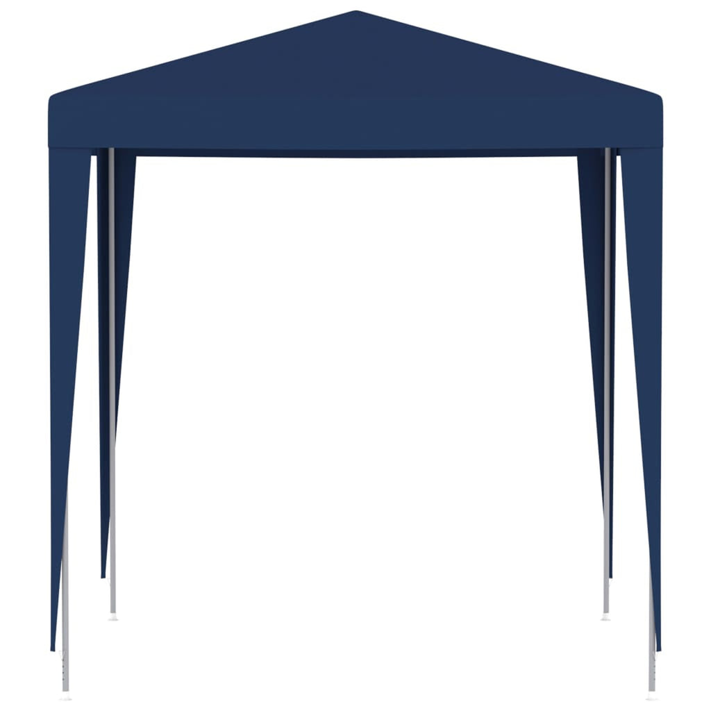 Blue PE Roof Party Tent Gazebo Canopy 6.6ft x 6.6ft x 7.9ft V302962