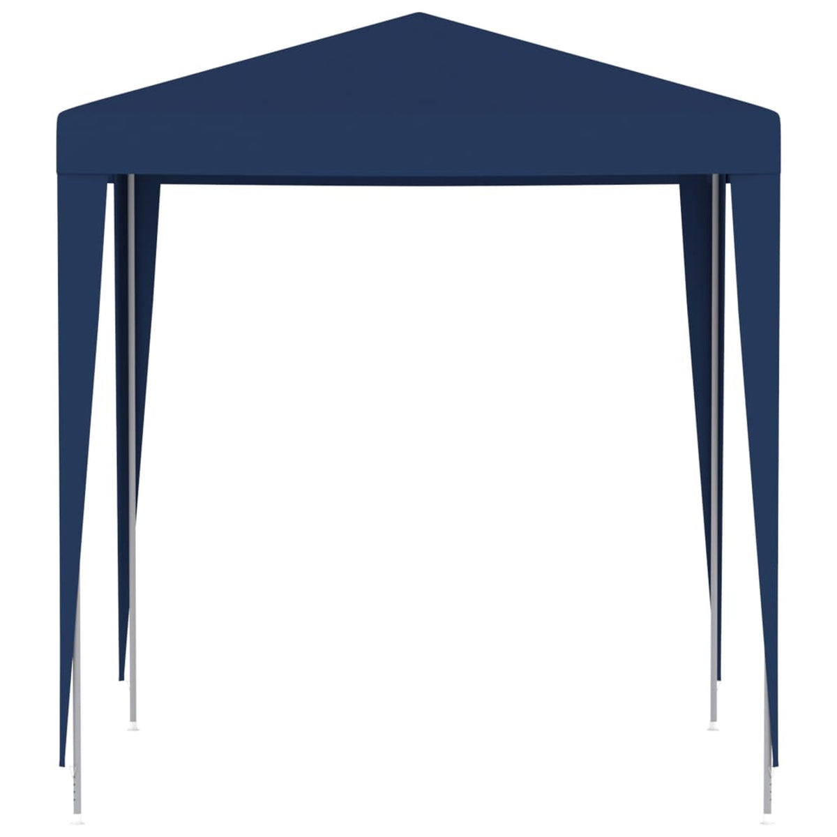 Blue PE Roof Party Tent Gazebo Canopy 6.6ft x 6.6ft x 7.9ft V302962