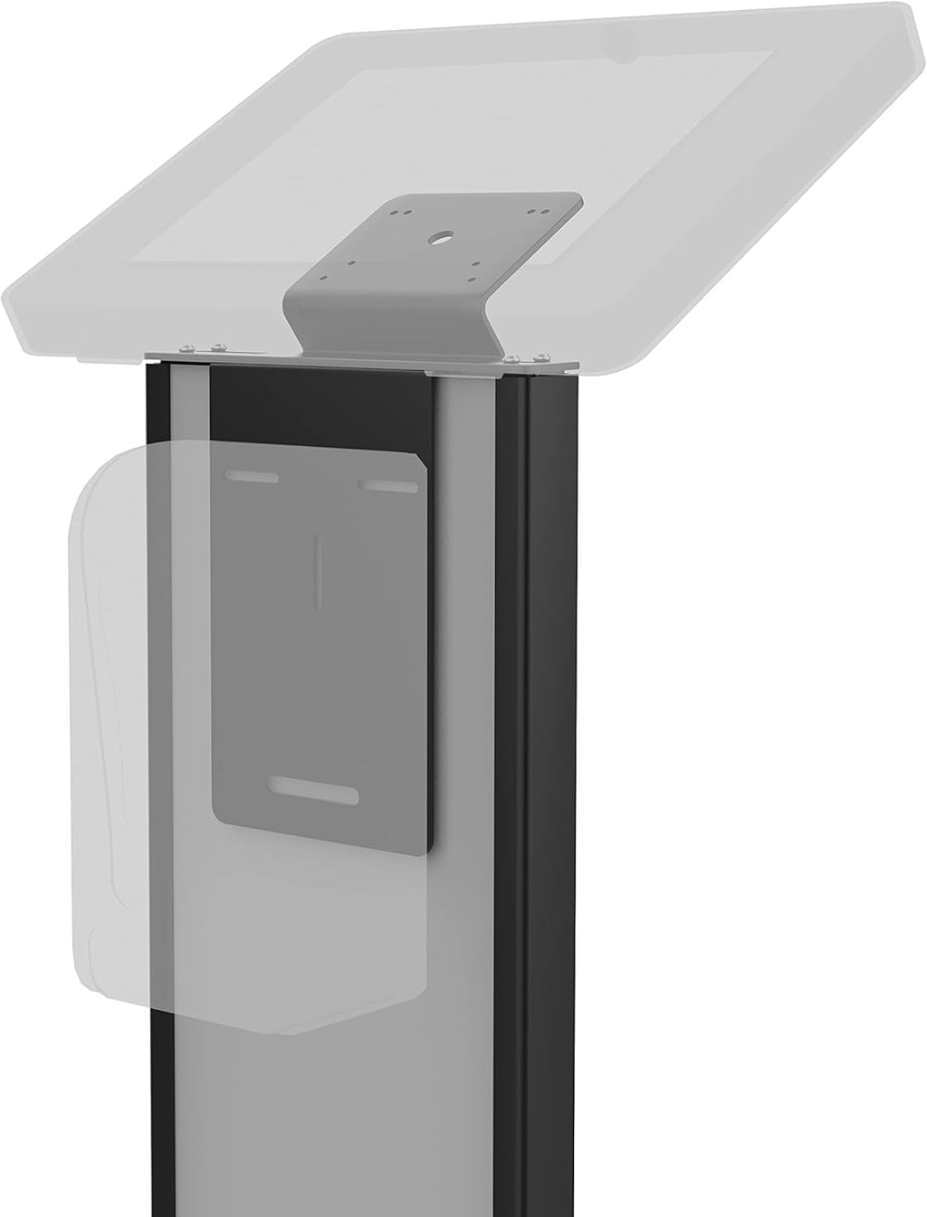 Black Floor Stand with Graphic Slots and VESA Plate L4418