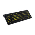 Yellow on Black American English Keyboard L730