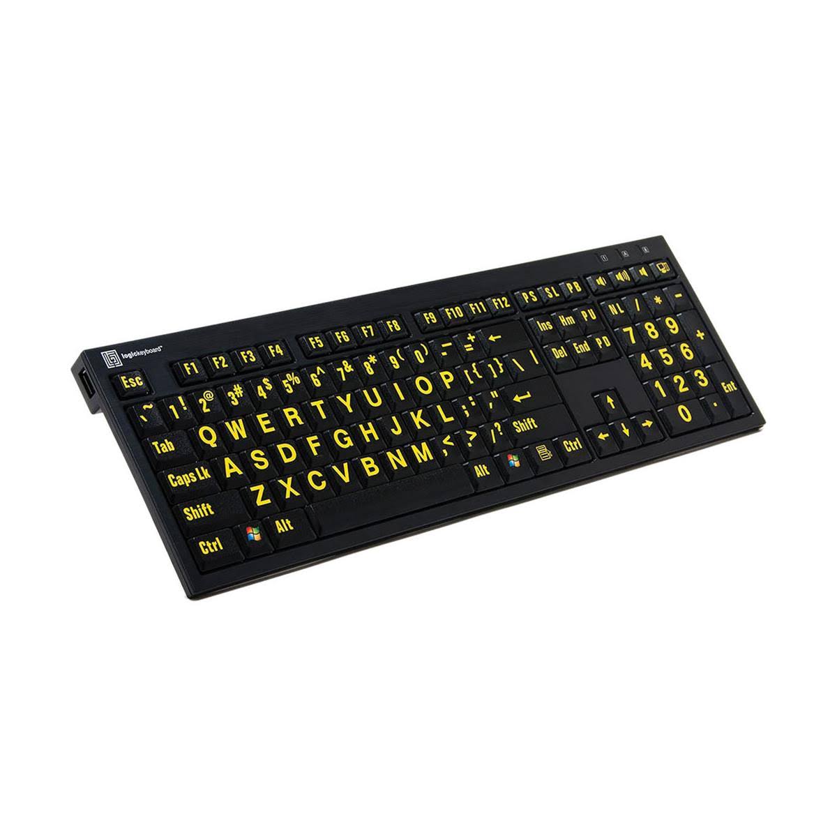 Yellow on Black American English Keyboard L730