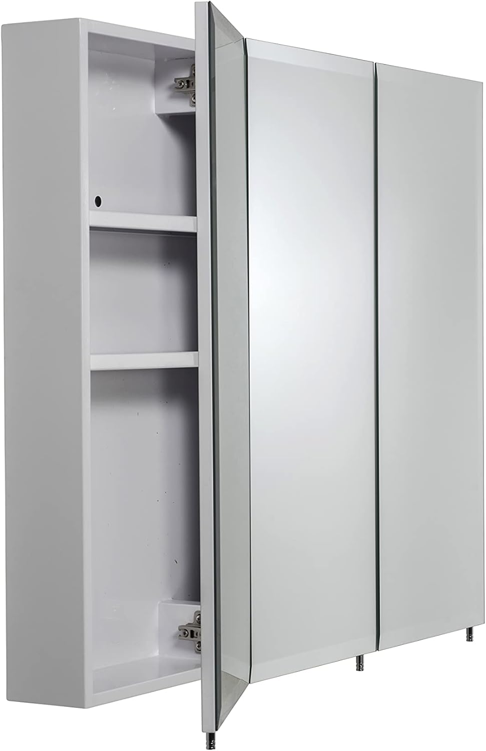 Triple Door Tri-View Cabinet, 30-Inch x 36-Inch, White U6489