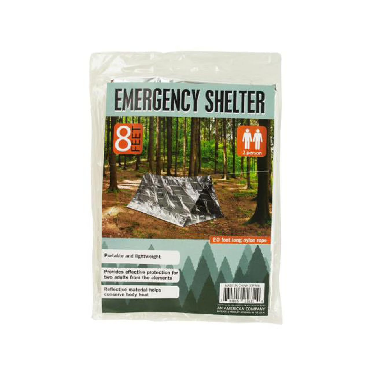 2 Person Emergency Shelter 4 Piece Pack of 4 V309