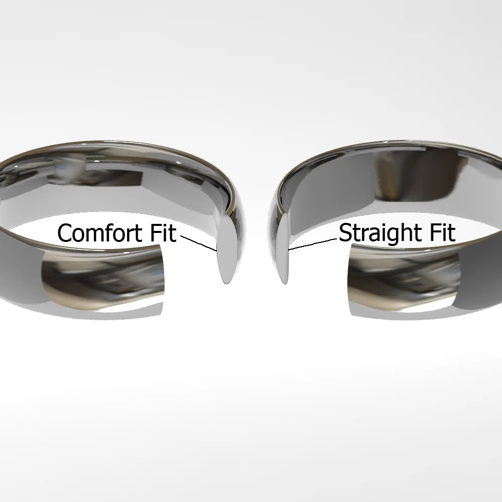 Titanium Tungsten Carbide Black Diamond Comfort Fit Mens Wedding Band Ring Sz 10.0 I2131