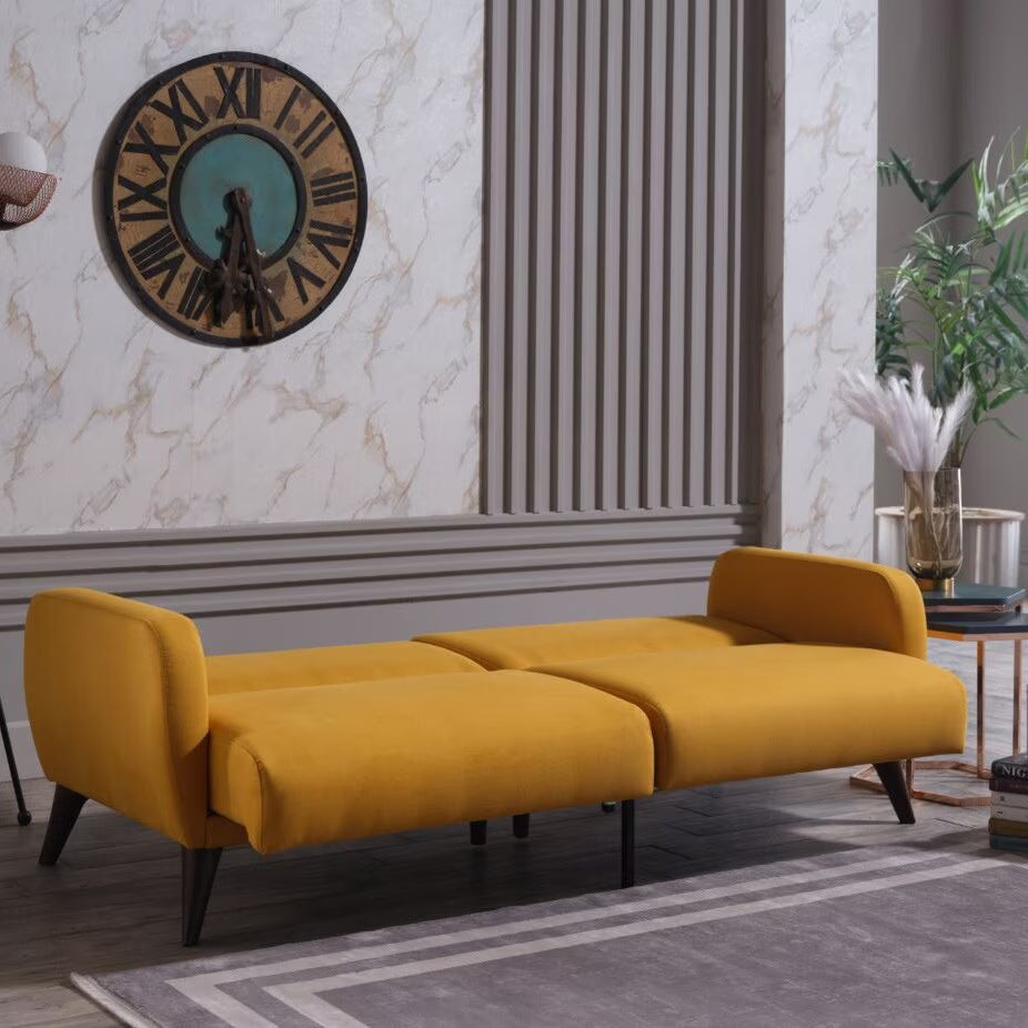 Yellow Sleeper Sofa with Storage K996