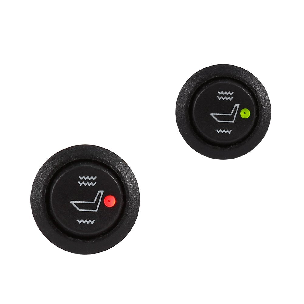2X Universal 3 Pin Round Heated Seat Switch U21369