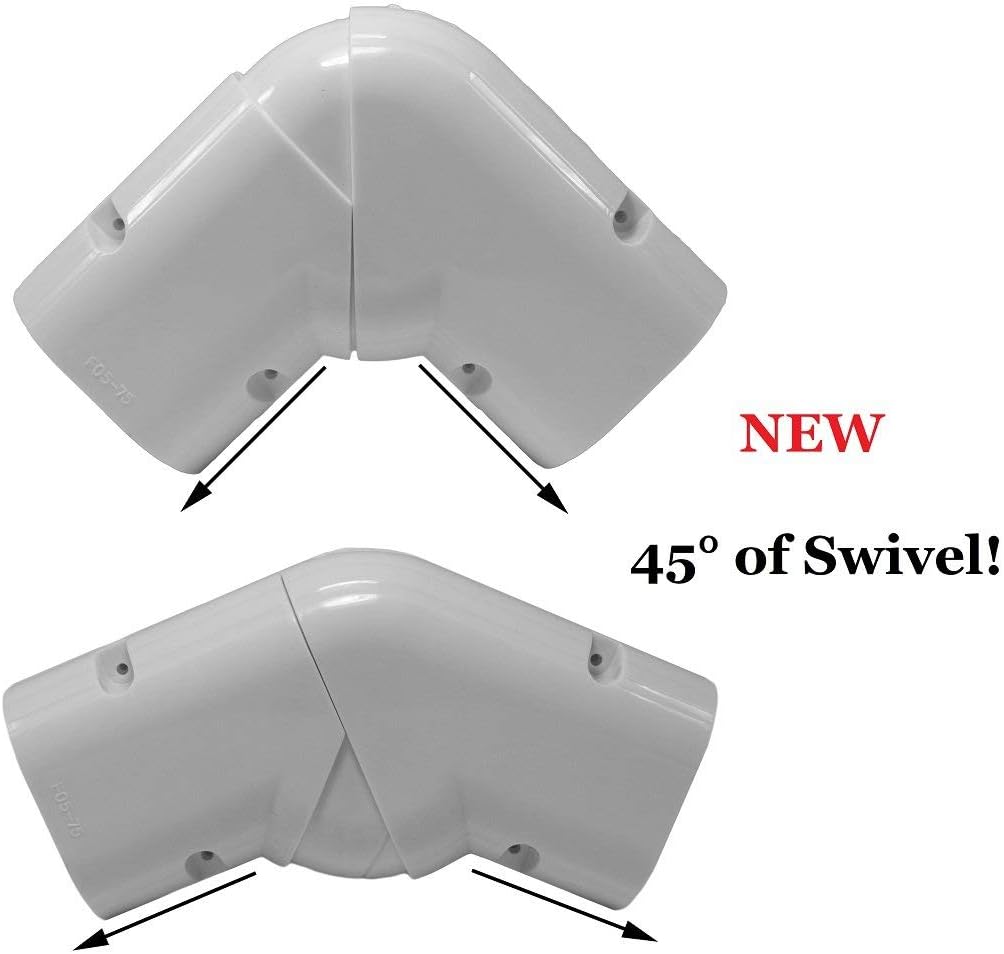 Decorative PVC Wide Line Cover Kit for Mini Split Air Conditioners and Heat Pumps R59098