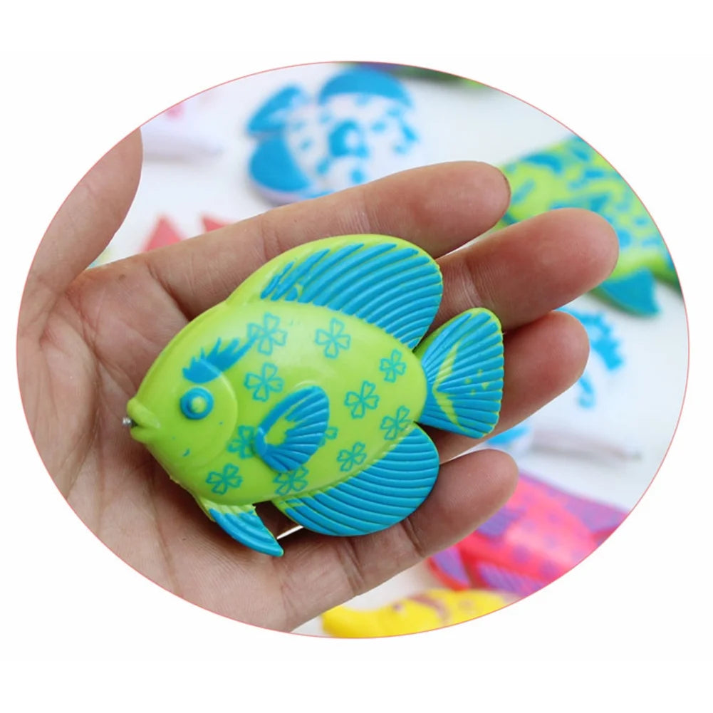 Magnetic Fishing Toy Set with 1 Fishing Rod and 6 Cute Fishes M4189