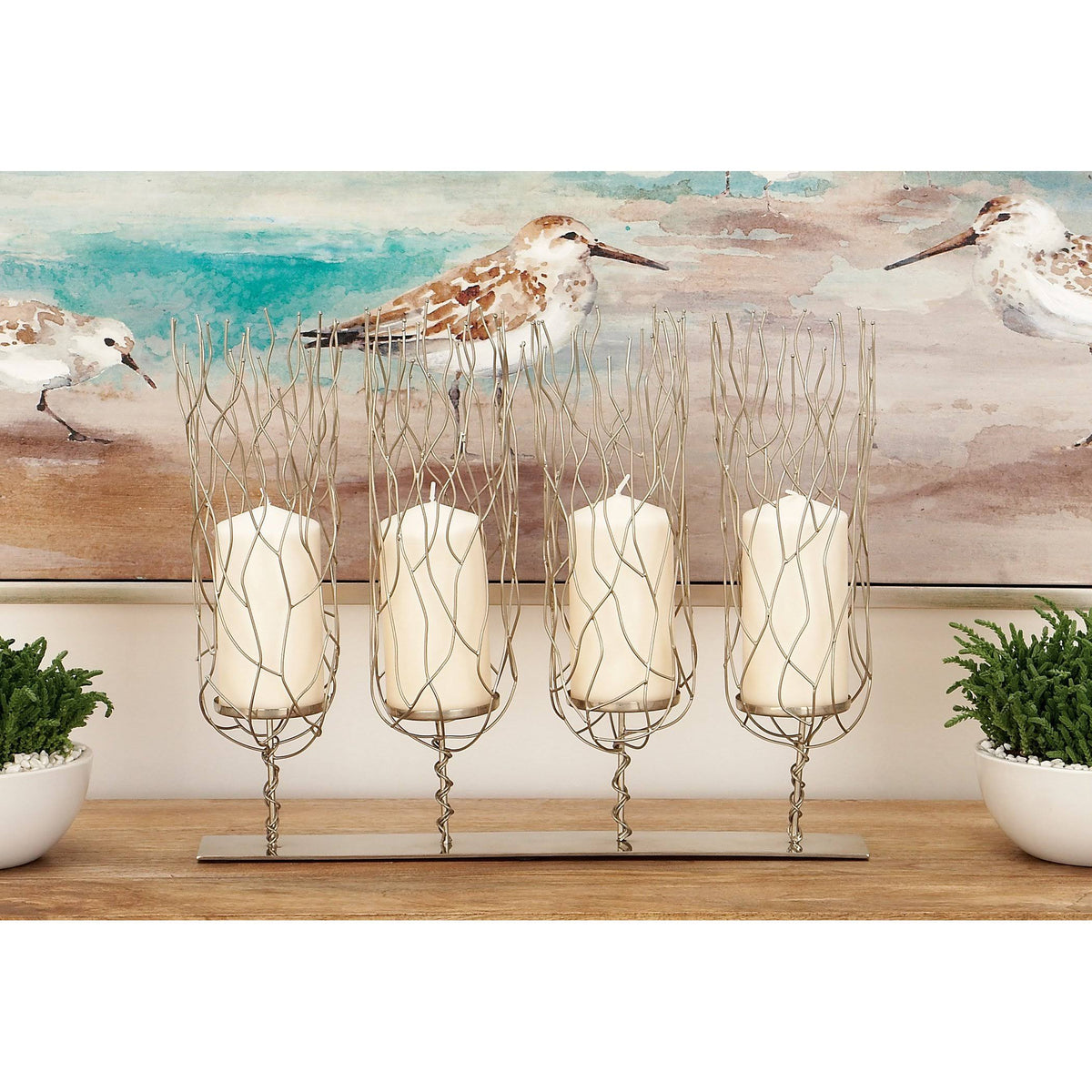 Stainless Steel Candle Holder H49730