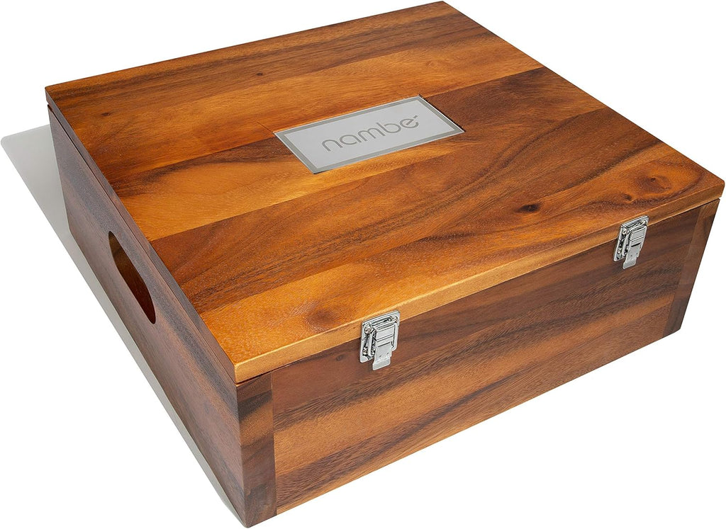 Miniature Nativity Storage Box, Acacia Wood, Pack of 2 W640236
