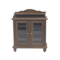 Mini Wooden Wine Cabinet Model (Walnut Color) B513625