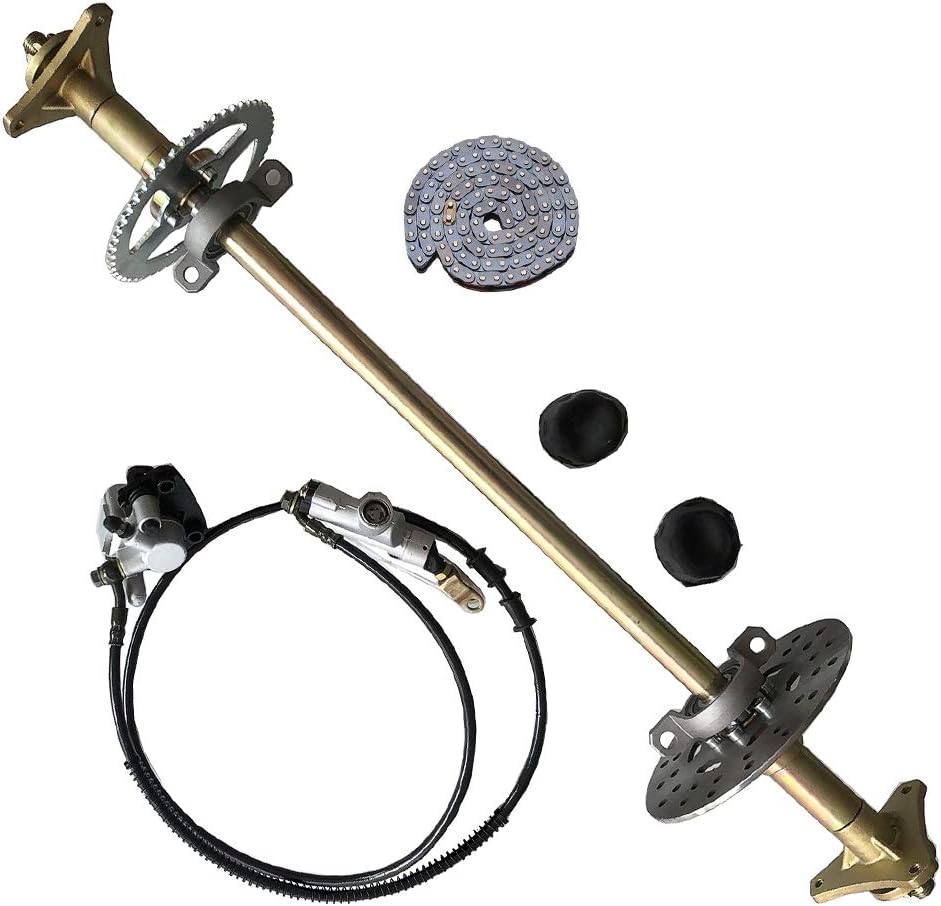 Rear Axle Shaft Kit 740mm w/Brake Assembly Sprocket W576