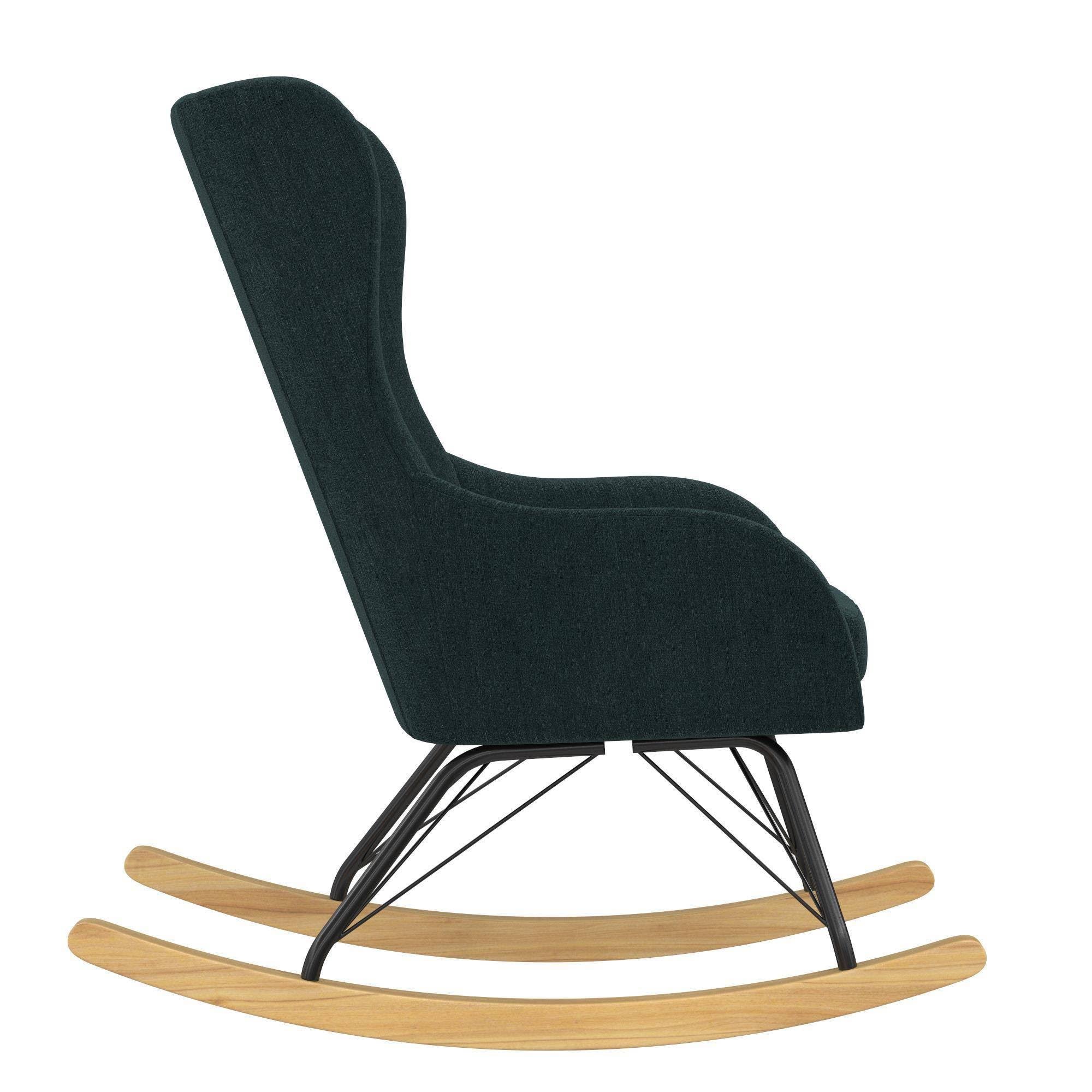 Blue Wingback Rocker C59848
