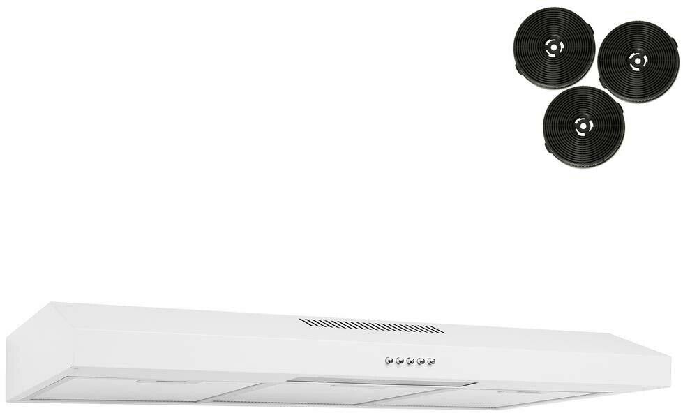 36x22 Under Cabinet White Stainless Steel Kitchen Range Hood B765623