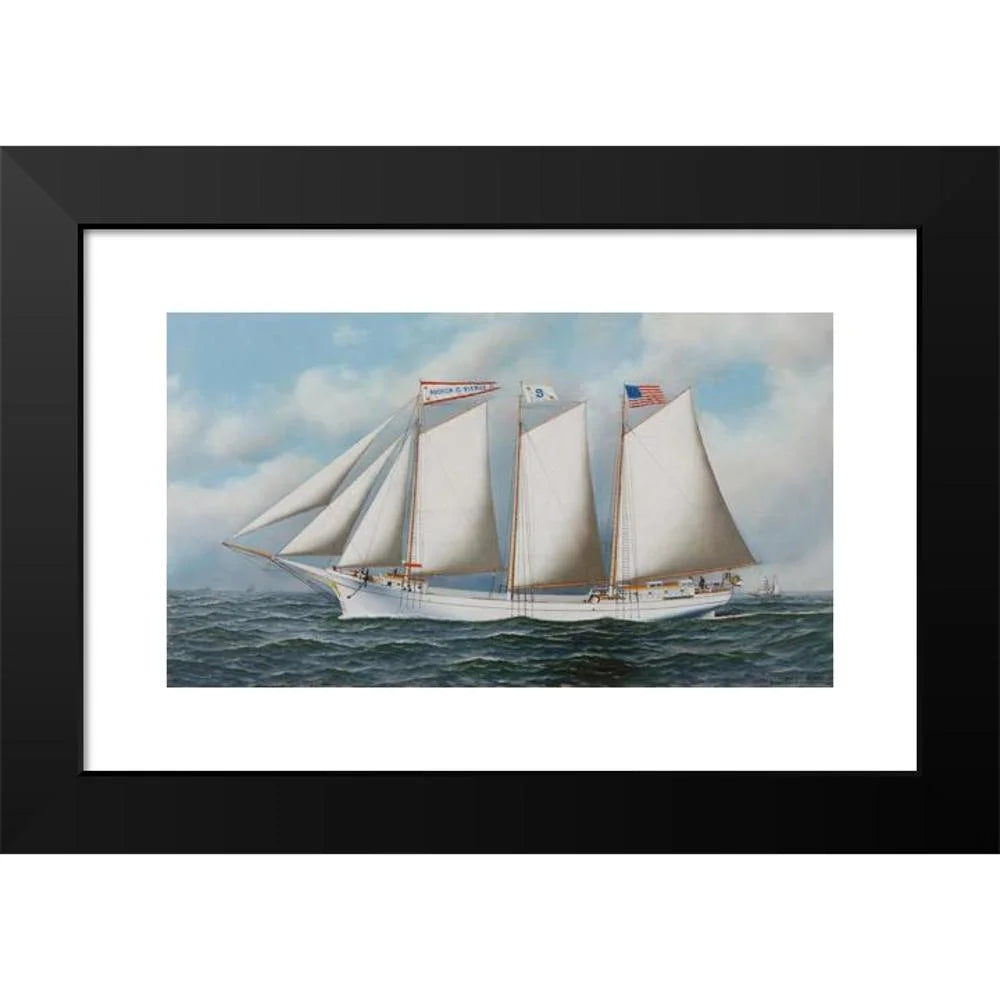 Black Modern Framed Museum Art Print R5355