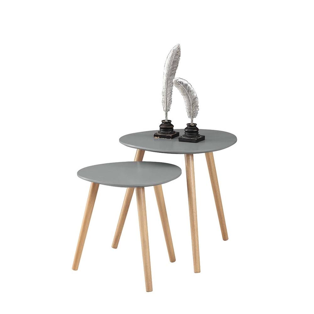 White Nesting End Table Set M86097