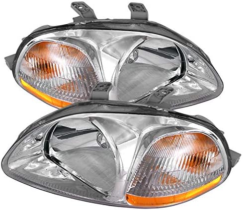Black Clear Headlights Pair F986384