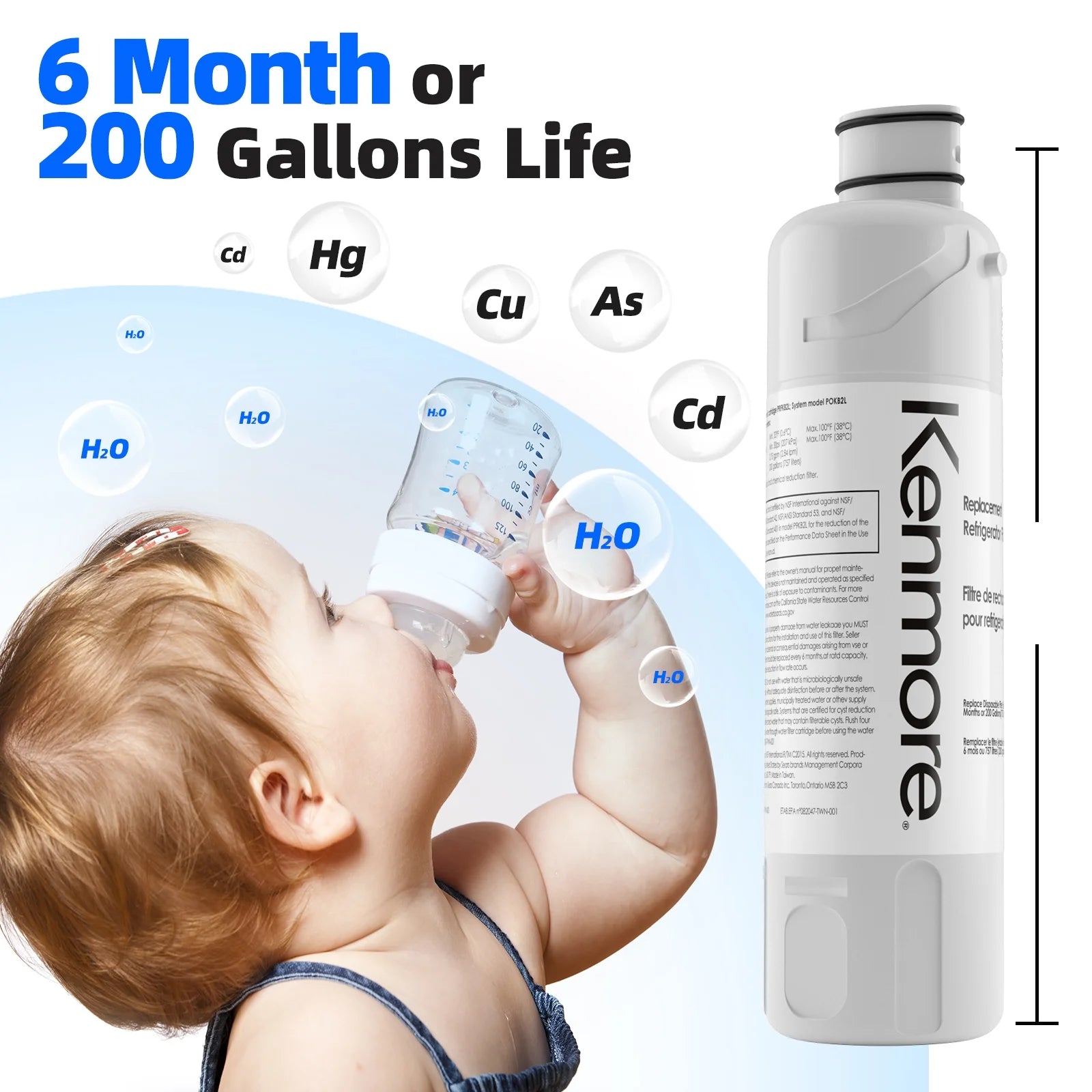 2 PCS Refrigerator Filter K8295