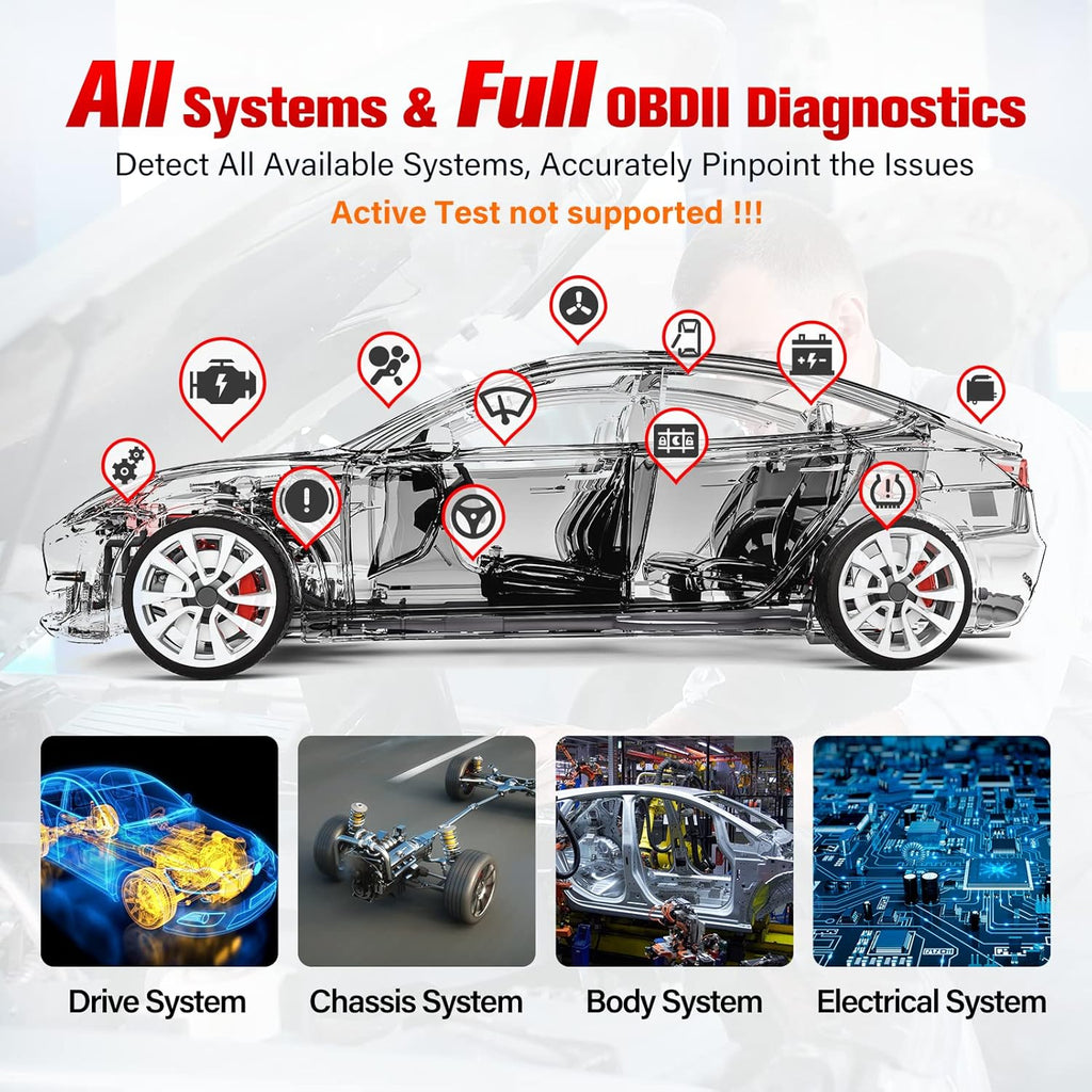 OBD2 Scanner Full System Scan Tool with Touch Screen A549952