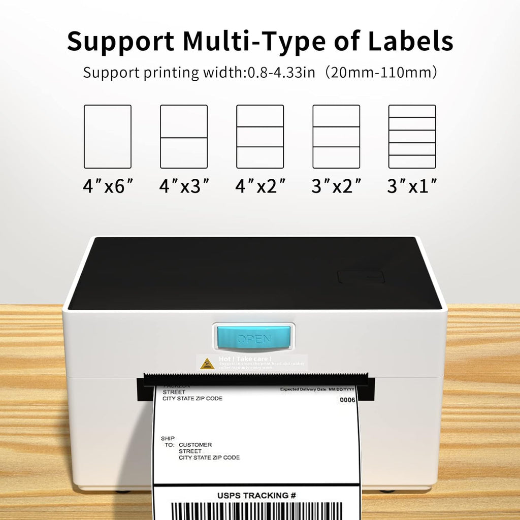 Thermal Label Printer 4x6 Desktop Label Printer N517
