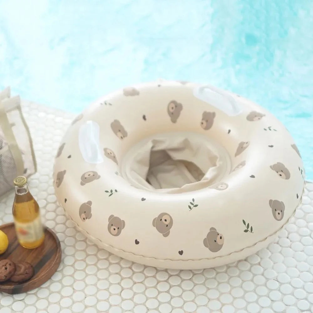 Inflatable Baby Pool Float with Double Handle F46347