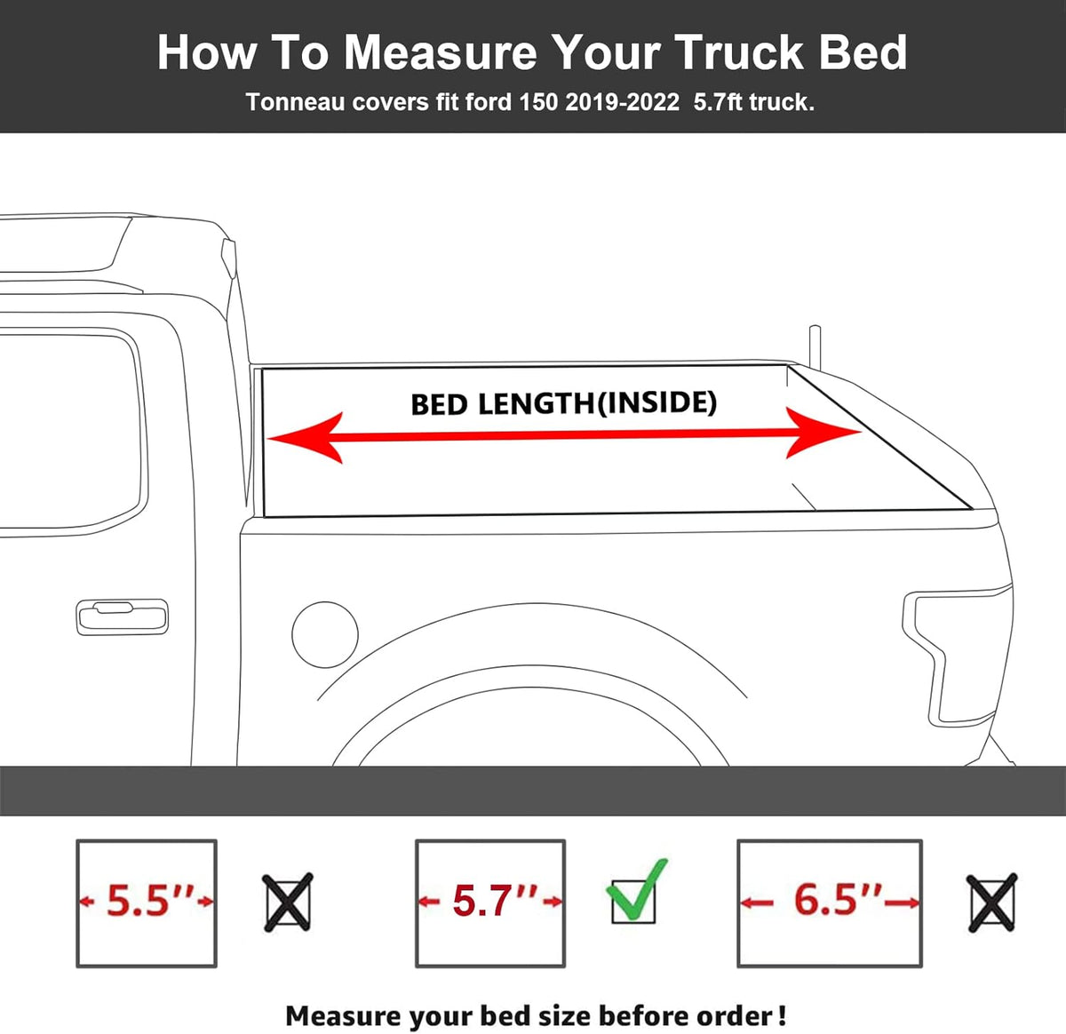 Hard Folding Truck Bed Tonneau Cover B504469