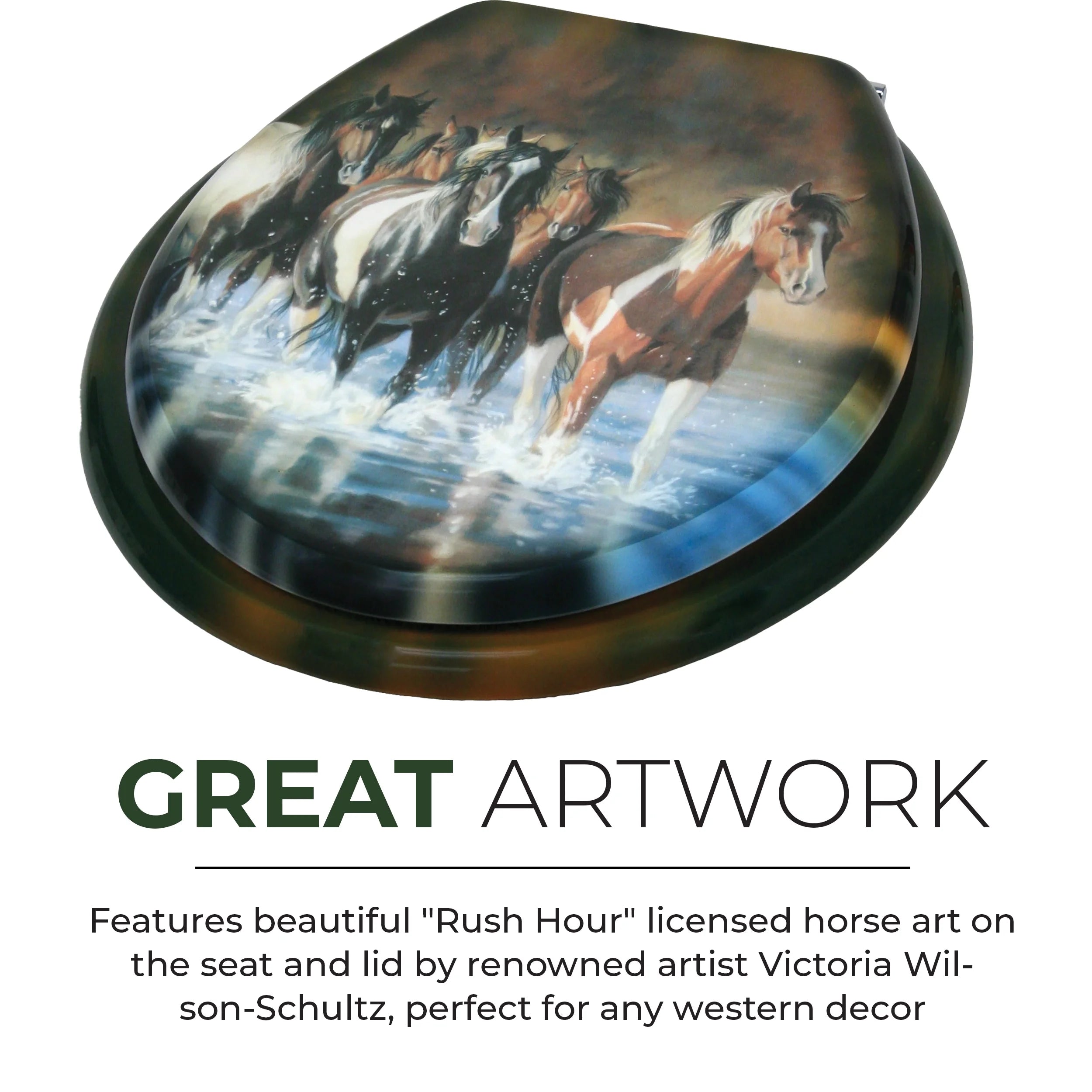 Horse Toilet Seat T6493