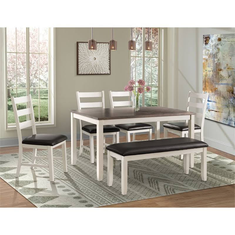 Brown 6pc Dining Set U2381