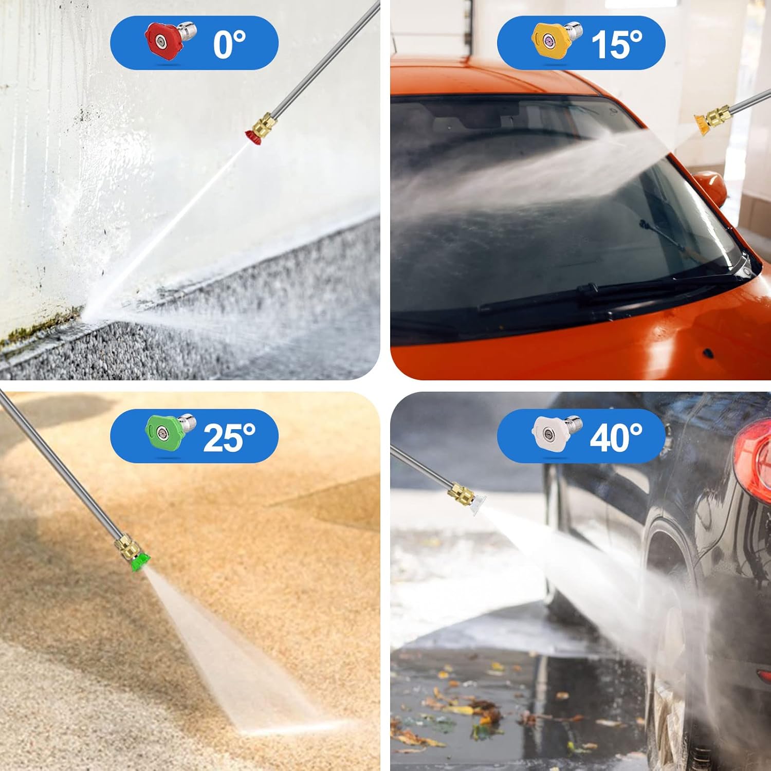 3500 PSI 2.6 GPM Electric Pressure Washer with Adjustable Spray Nozzle Foam Cannon and Hose Reel R1152