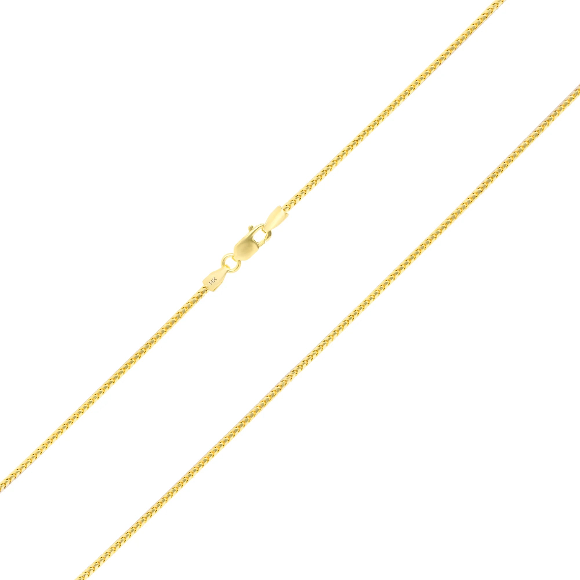 14k Yellow Gold Solid Franco Chain Necklace 16" - 30" S483591