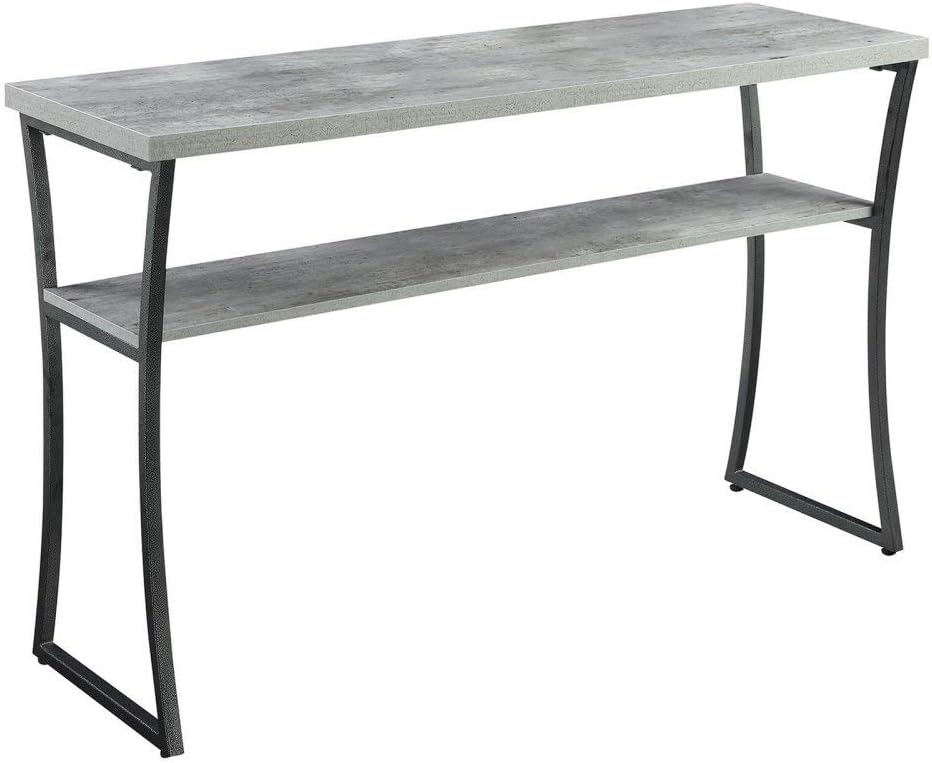 Console Table, Espresso / Slate Gray Frame H56713