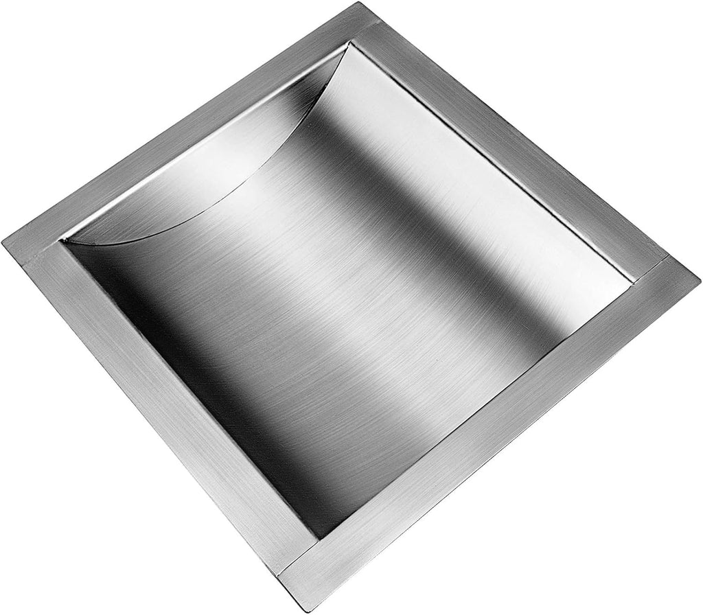 304 Stainless Steel Drop-in Deal Tray 12 Deep x 10 Wide x 1.6 High Brushed Finish P936