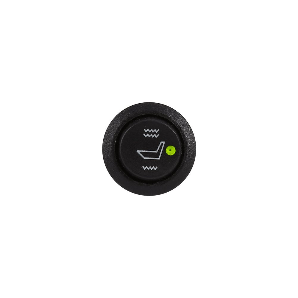 2X Universal 3 Pin Round Heated Seat Switch U21369