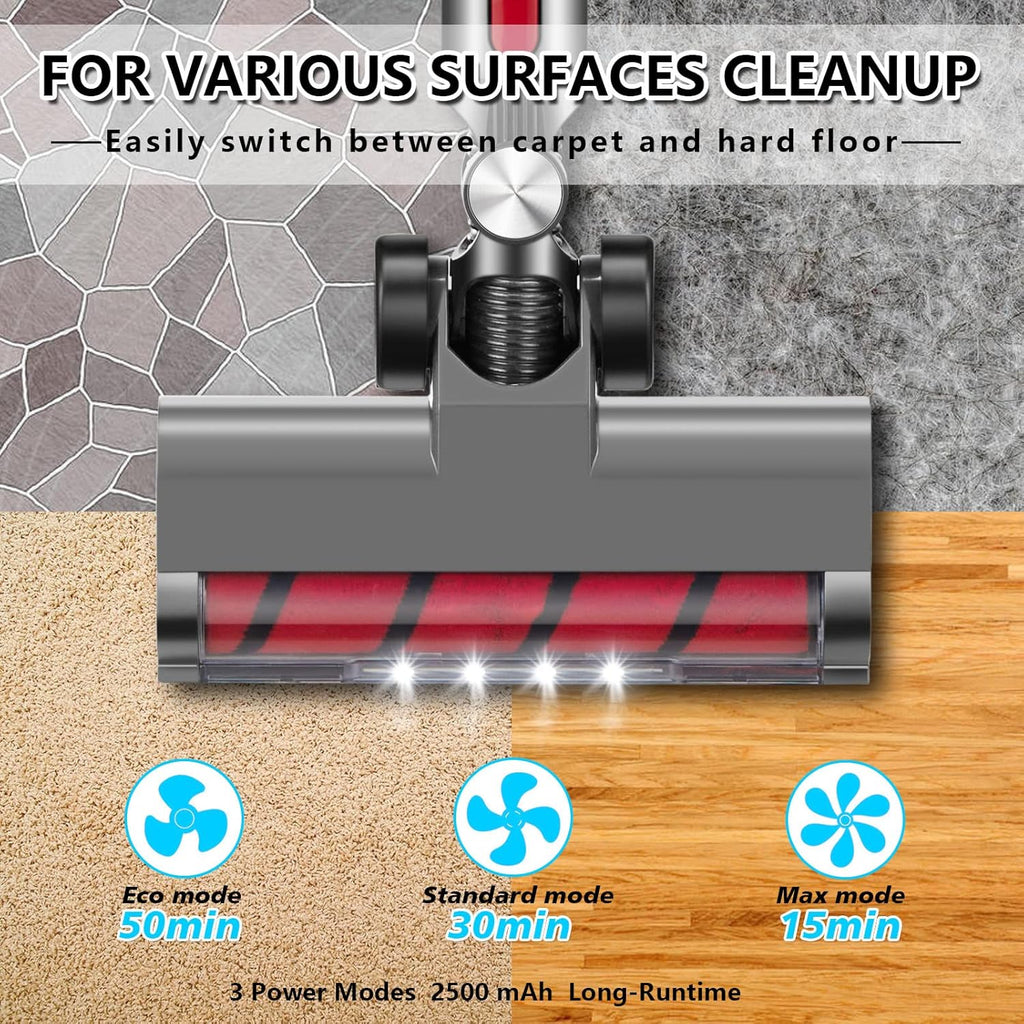 Cordless Stick Vacuum Cleaner with LED Display M25281