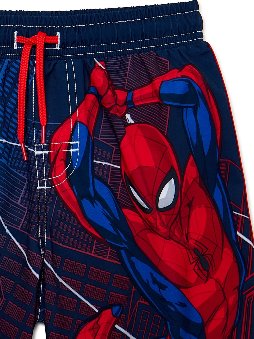 Spider-Man Boys 2-Piece Rashguard and Swim Trunks Set F563