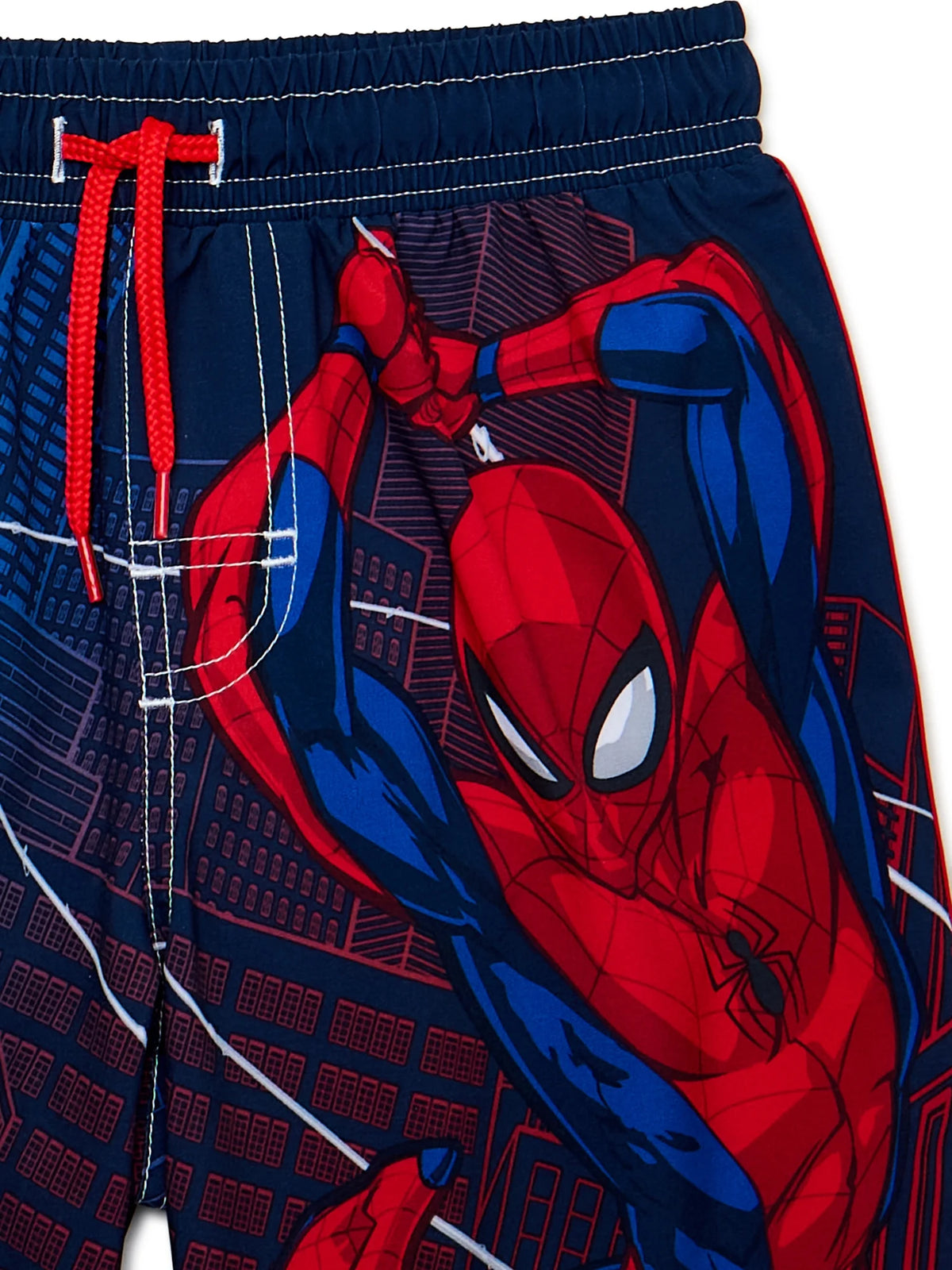 Spider-Man Boys 2-Piece Rashguard and Swim Trunks Set F563