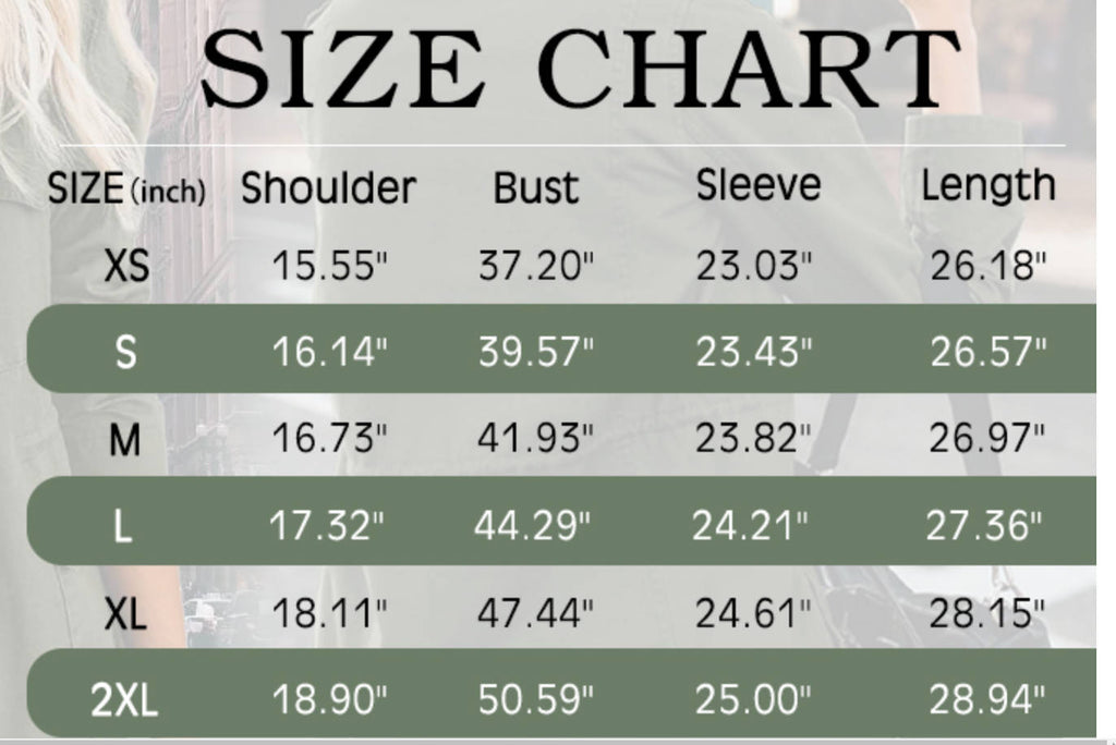 Womens Military Anorak Long Sleeve Jacket Utility Zip Up Lightweight Solid Color Jacket Adjustable Drawstring Waist with Four Front Patch Pockets E8326