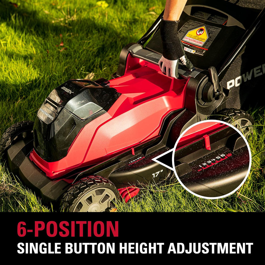 40V 17 inch Cordless Lawn Mower with 4.0 Ah Battery and Charger C3375