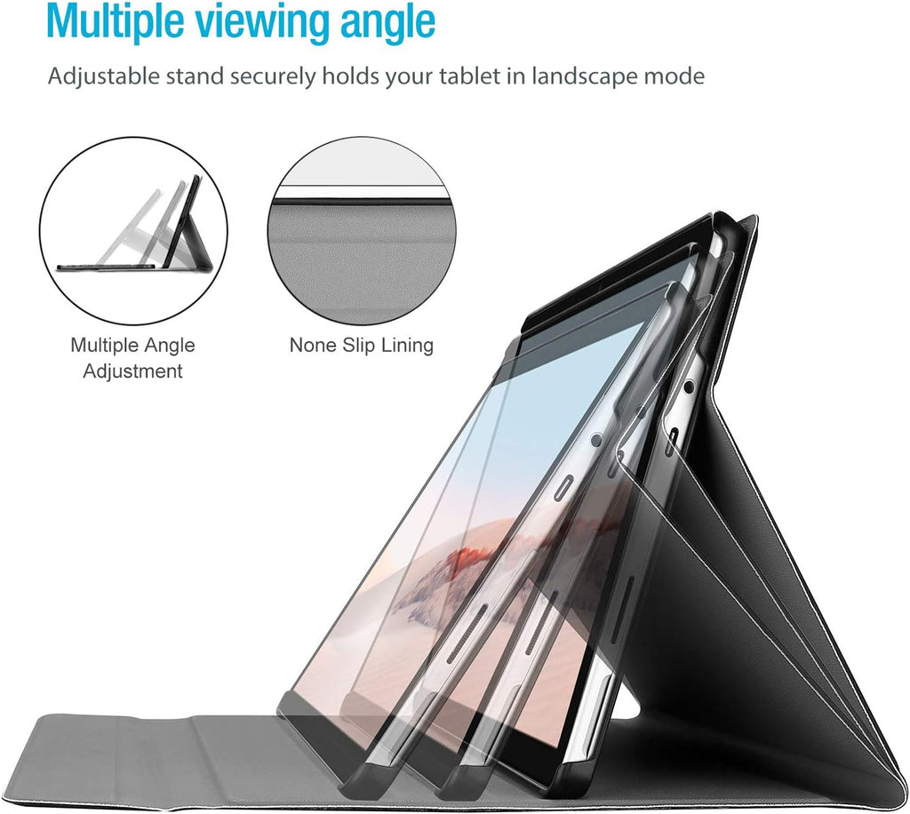 Slim PU Leather Keyboard Case for Surface Go 3 with Detachable Wireless Keyboard V822282
