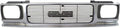Chrome Shell Grille Assembly with Painted Gray Insert E733376
