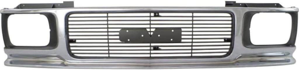 Chrome Shell Grille Assembly with Painted Gray Insert E733376