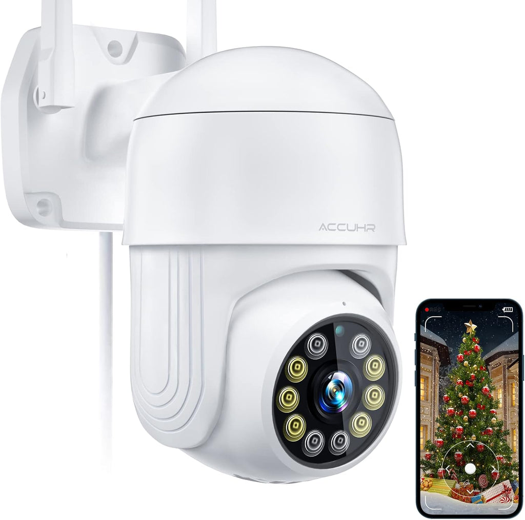 1080P WiFi Outdoor Security Camera with Night Vision, Motion Detection, IP65 Waterproof C605493