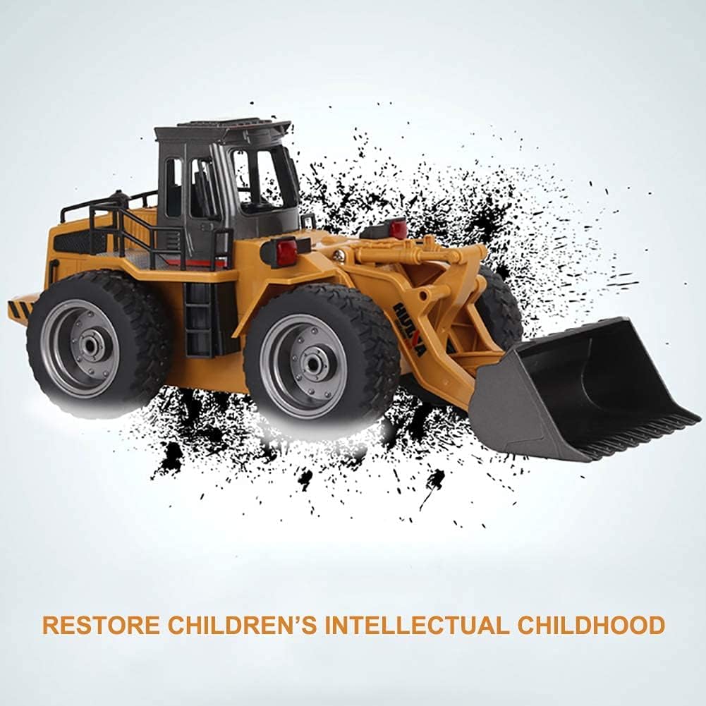 1:18 4WD RC Bulldozer Toy Aluminum Alloy Front Loader O525630