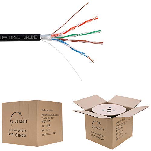 1000FT CAT5e FTP Outdoor 24 AWG Shielded Cable V677