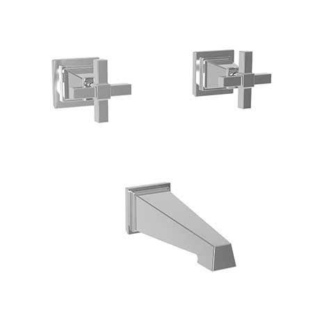 Polished Brass Wall Mount Tub Faucet Q145
